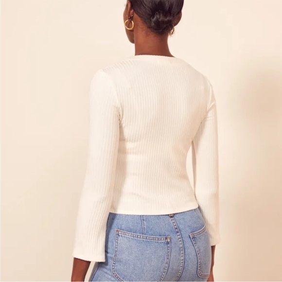 REFORMATION Gellar Top in White size M - Picture 4 of 10